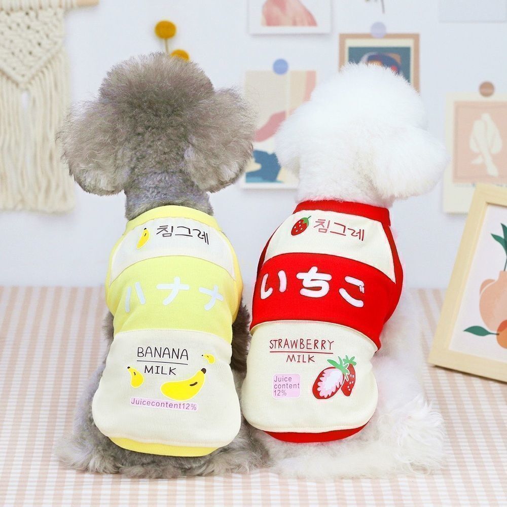 âď¸âCLEARANCE âď¸ Red Strawberry Kawaii MilkâCartoon PetâClothes - Picture 6 of 15